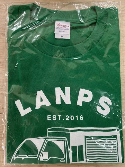 ランプスオリジナルTシャツ　グリーン　Mサイズ